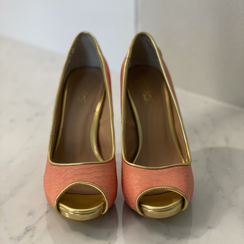 💞HP💞 Thalia Sodi Cereza US 7 Peep Toe Heels - Picture 3 of 9